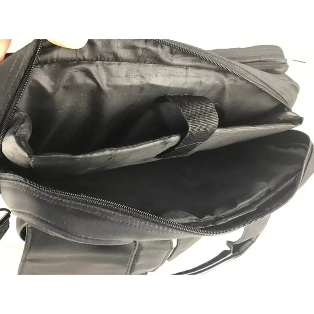 American Tourister Unisex Adults Black Nylon Divider Double Handles‎ Laptop Bag